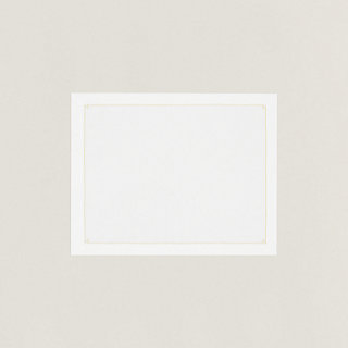 ランチョンマット 《アンテルリーニュ》 - ホワイト | Hermès